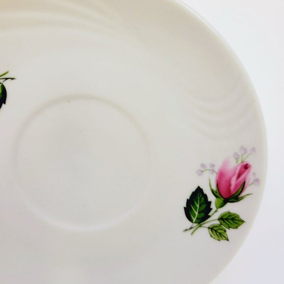 Vintage FP Zajecar Pink Rose Demitasse Teacup & Saucers 4 Sets, Yugoslavia Made - Picture 5 of 10